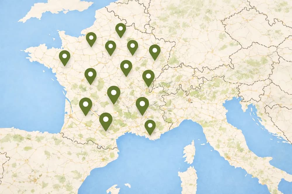 Carte de France métropolitaine