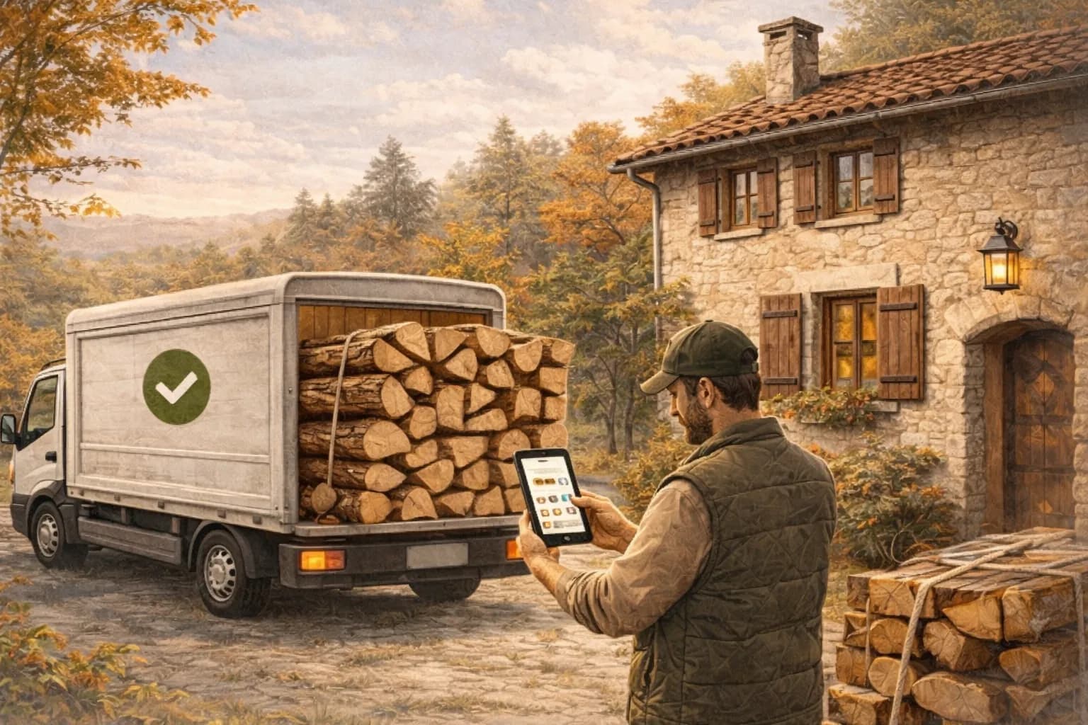 Livraison de bois de chauffage