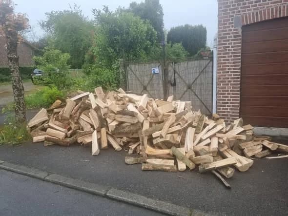 Bois de chauffage sur palette