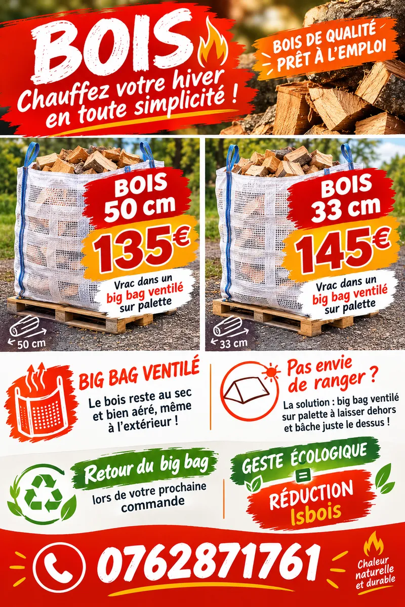 Bois en big bag