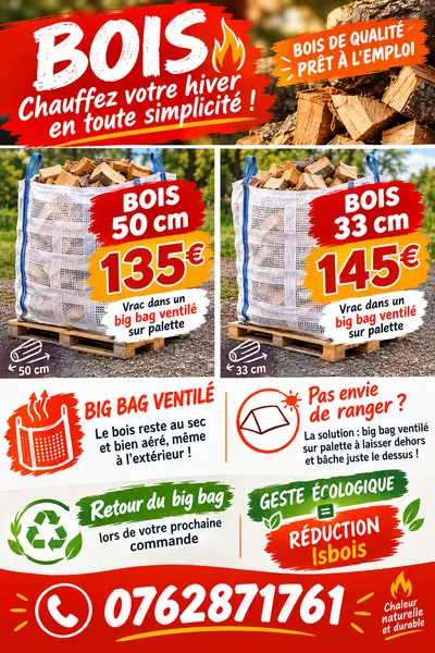 Bois en big bag